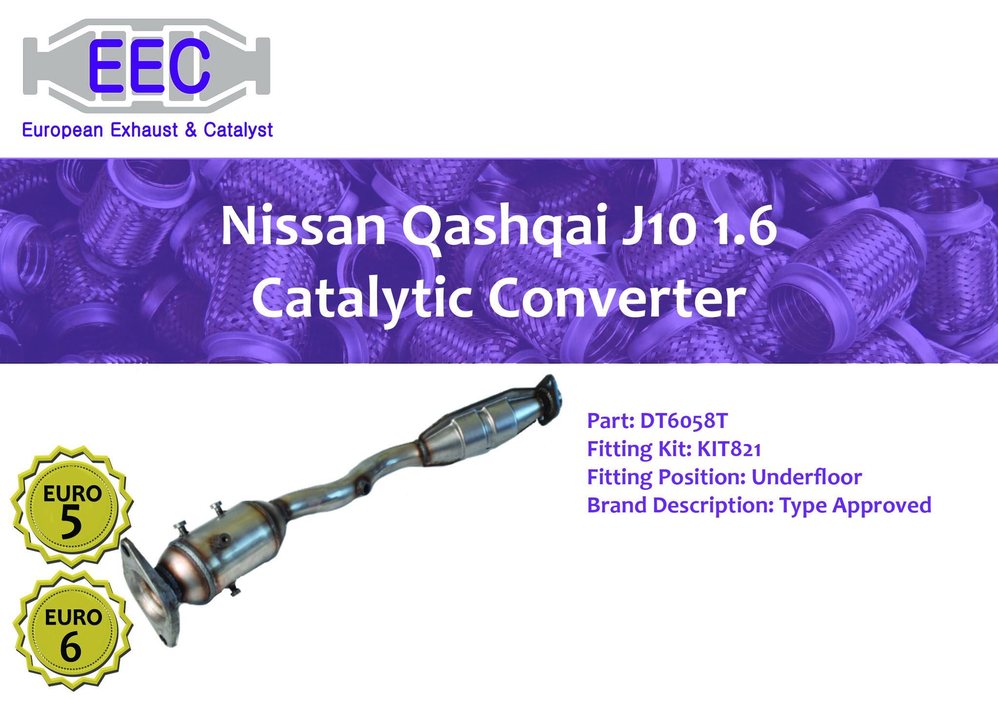Have you seen our Nissan Qashqai J10 EURO 5 & 6 Catalytic Converter? EEC