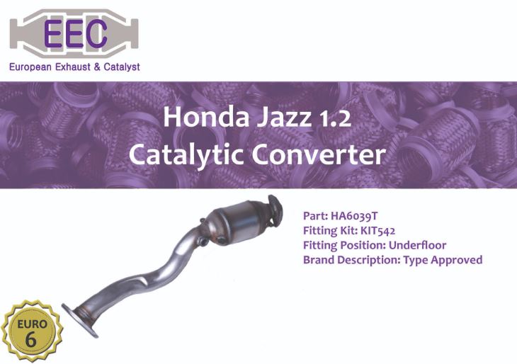 Have you seen our Honda Jazz EURO 6 Catalytic Converter? EEC