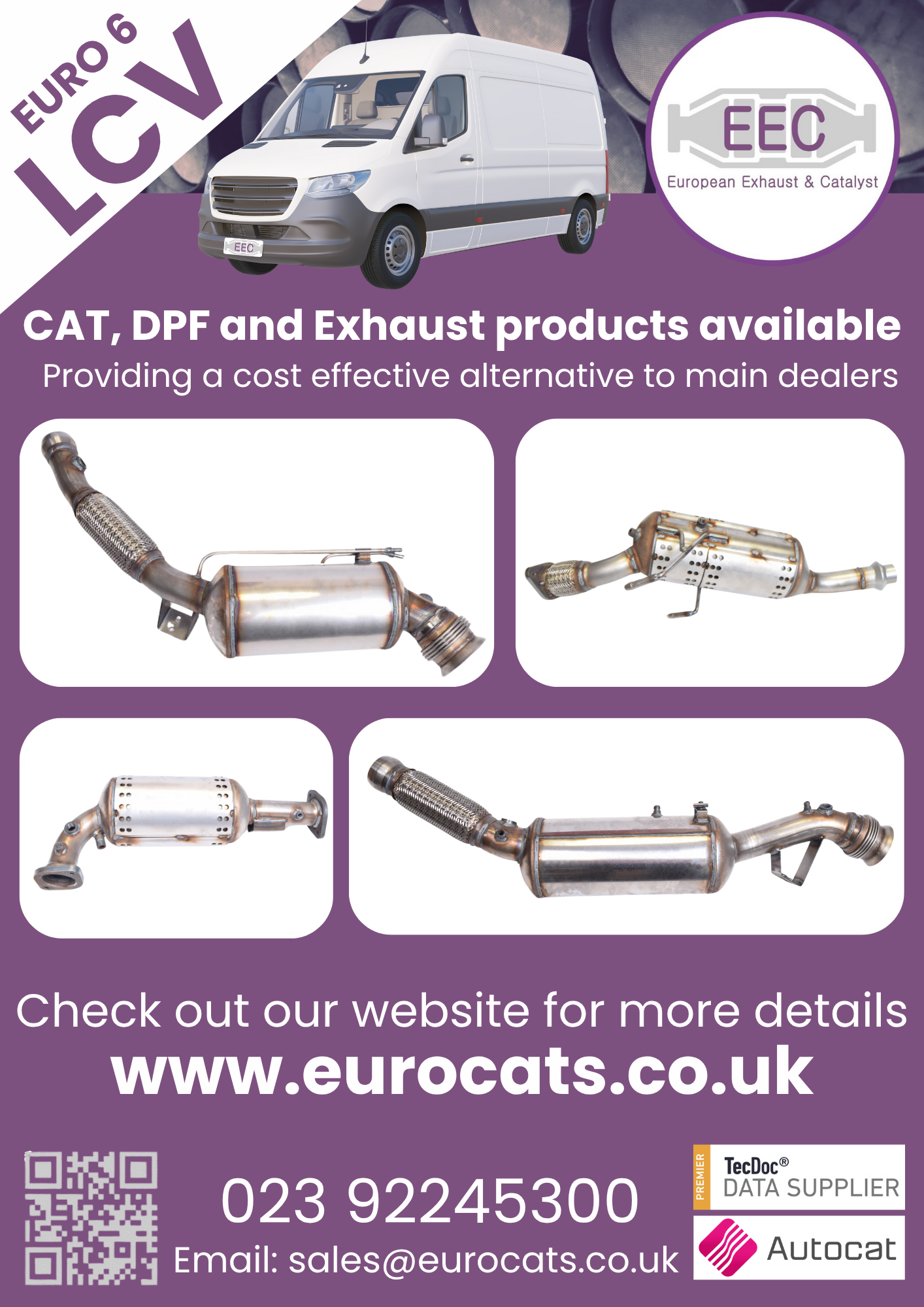 LCV Catalysts, DPFs and Exhausts by EEC