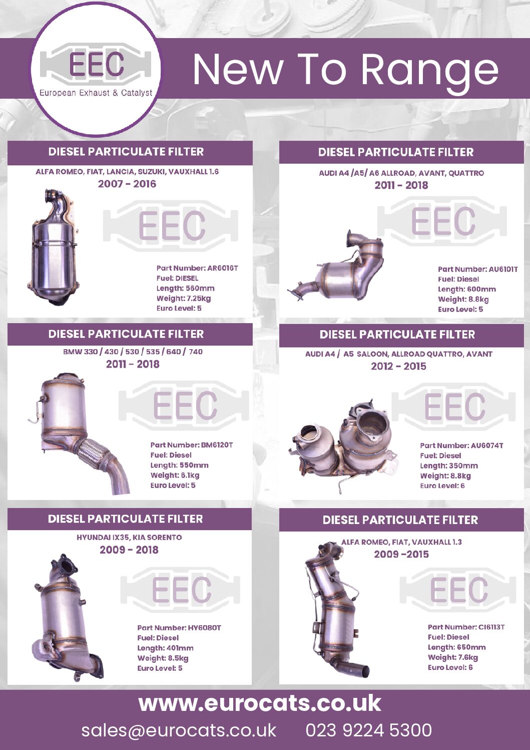 EEC Expands Aftermarket Range with 23 New Part Numbers Covering Over 489 Applications