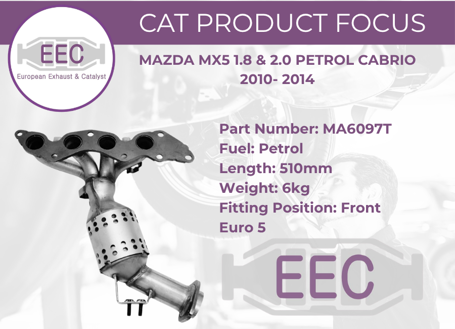 EEC Introduces New Catalytic Converter for Mazda MX-5 Applications